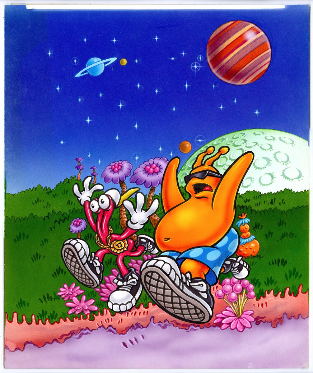 GameHistoryOrg's tweet image. New (bonus!) Video Game History Foundation digital library collection: we&apos;ve added a small set of original artwork by Kirk Henderson from ToeJam &amp;amp; Earl in Panic on Funkotron: archive.gamehistory.org/folder/38a31ed…