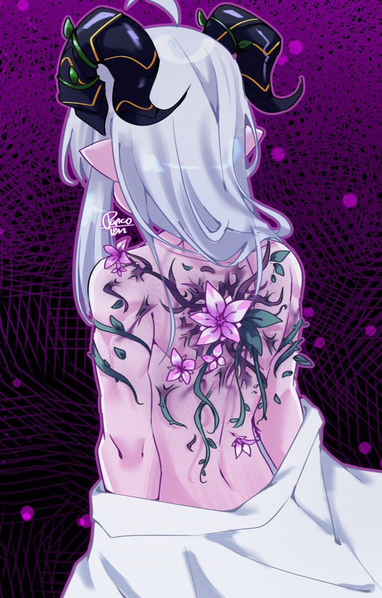 Morrian's back

Taken in my Survivor Aslan AU /W18N IF, basically the labose left its mark on her and is sapping her mana, growing flowers on her

[#ガーディアンテイルズ/ #가디언테일즈 / #ガデテル / #画デテル / #GuardianTales]