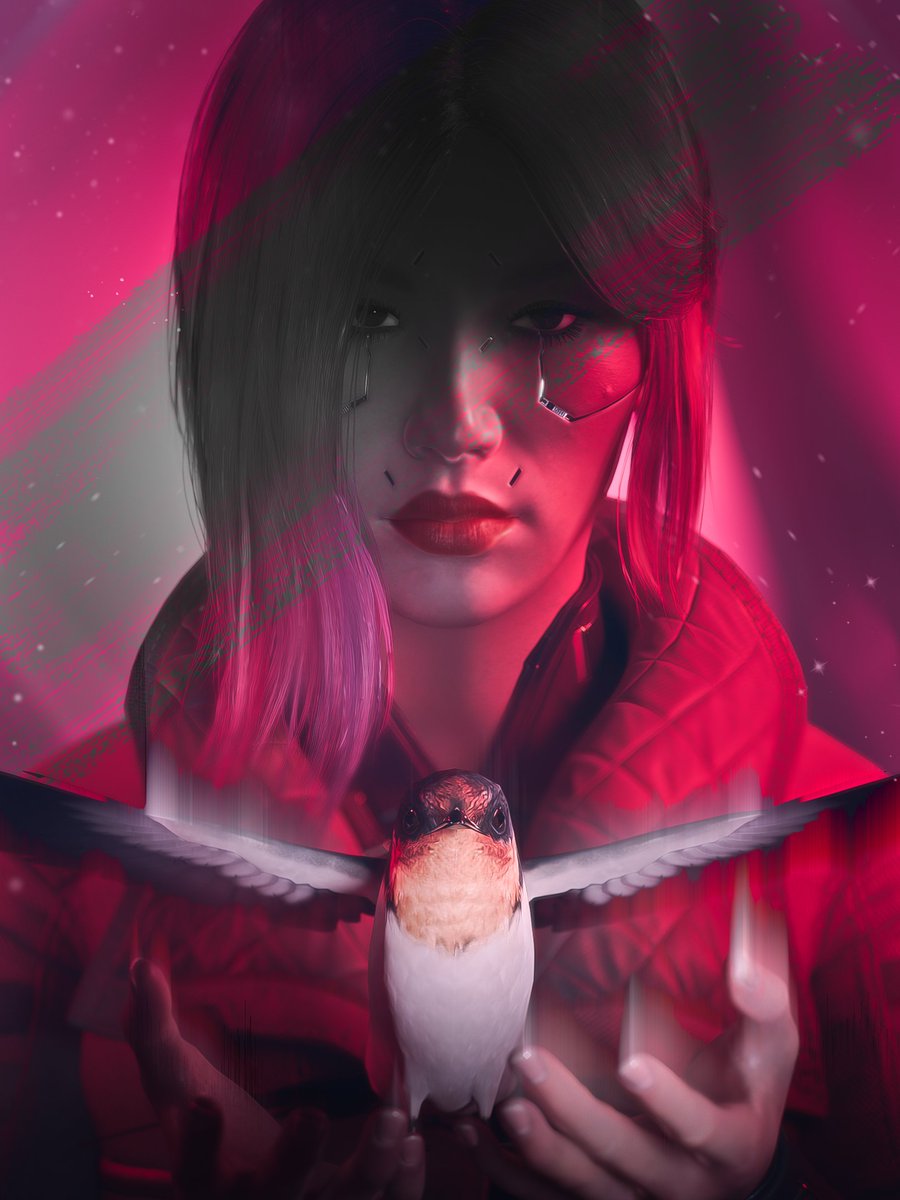 "Bird"

#Cyberpunk2077 #Cyberpunk2077PhotoMode #VirtualPhotograhy