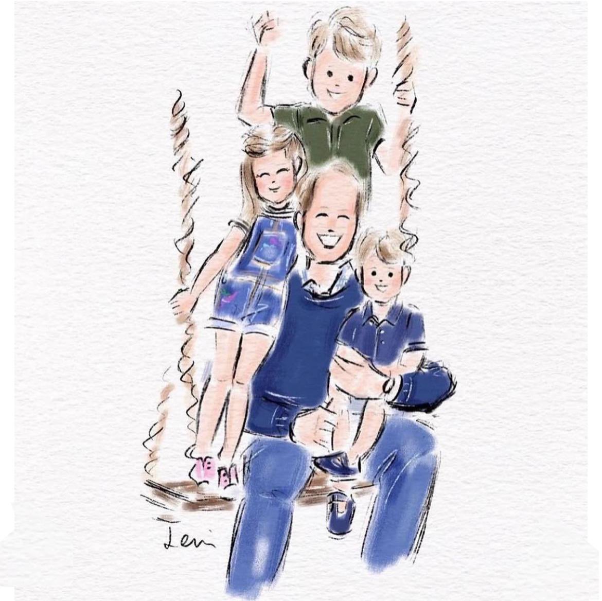 Lenillustration's tweet image. Happy Father’s Day