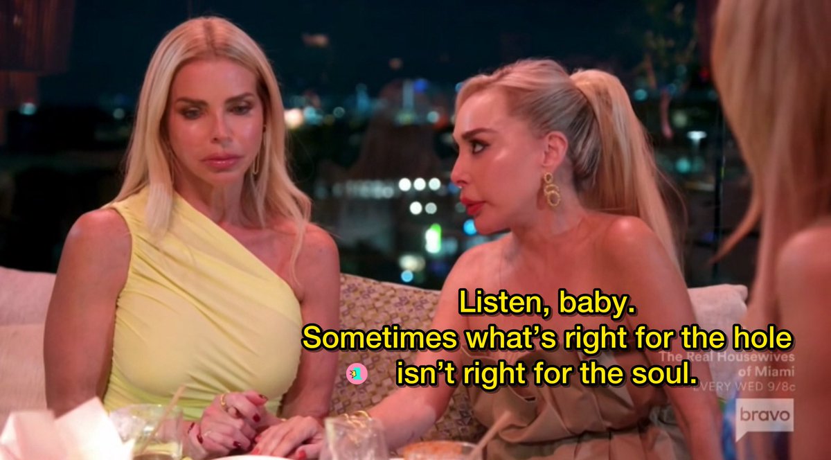 This advice is so real #RHOM