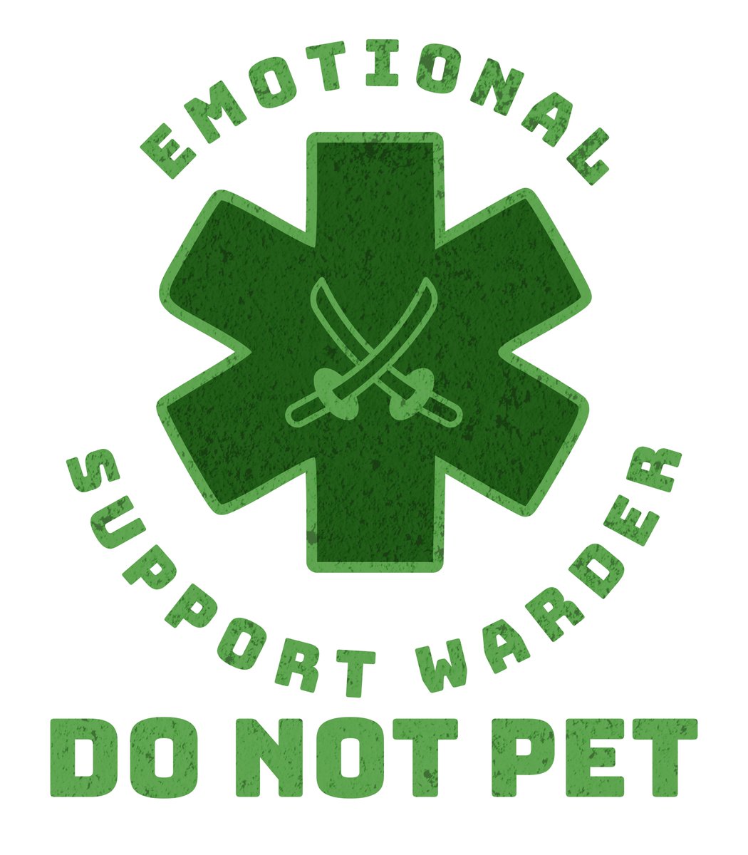 taveren_tavern's tweet photo. When your emotional support system is a bit... protective. ๐
Show some love for the steadfast (and un-pettable) Warders!
#TheWheelOfTime #TwitterOfTime #WoT #Warder #EmotionalSupportWarder #DoNotPet #SaveWOT https://t.co/QBC0A89fmx