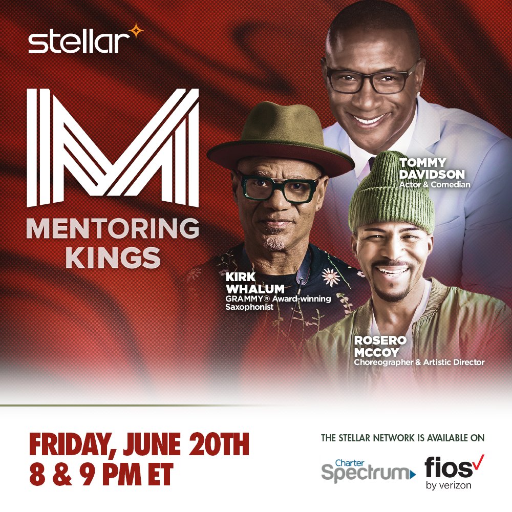 Stellar Network (@stellartvnet) on Twitter photo The latest edition of <a href="/MentoringKing/">Mentoring King</a> is bringing the heat to <a href="/StellarTVnet/">Stellar Network</a>! Featuring #KirkWhalum, #Tommy Davidson, & #Rosero McCoy! These Kings drop real talk! You do not want to miss this so #scroll for full list of airdates!For more information visit mentoringking.com The latest edition of <a href="/MentoringKing/">Mentoring King</a> is bringing the heat to <a href="/StellarTVnet/">Stellar Network</a>! Featuring #KirkWhalum, #Tommy Davidson, & #Rosero McCoy! These Kings drop real talk! You do not want to miss this so #scroll for full list of airdates!For more information visit mentoringking.com