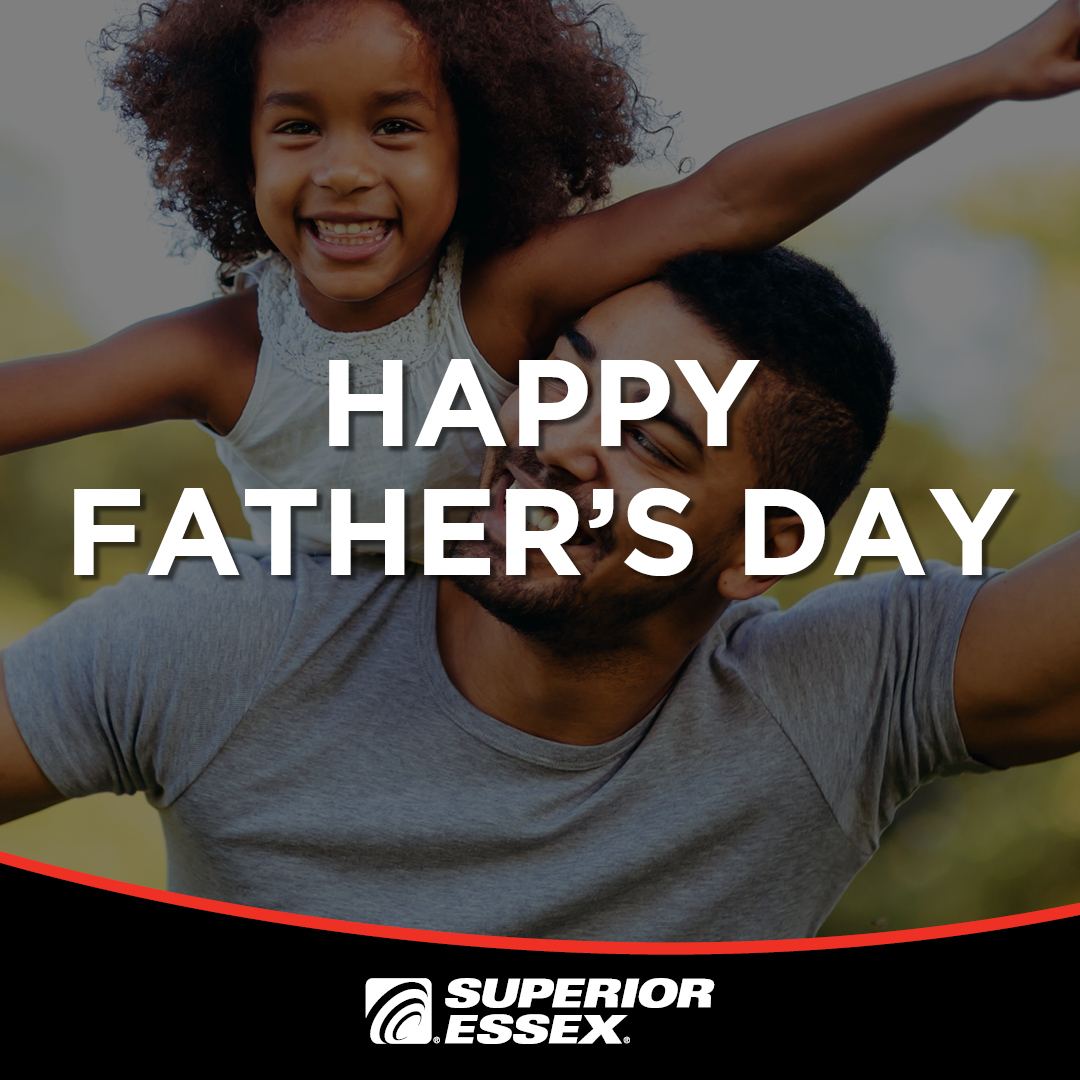 Here’s to the dads who lead, support, and inspire—on the job and at home. Happy Father’s Day from all of us at Superior Essex! 👷‍♂️💙 #FathersDay #StrongConnections #SuperiorEssexCommunications #connectivitymatters
