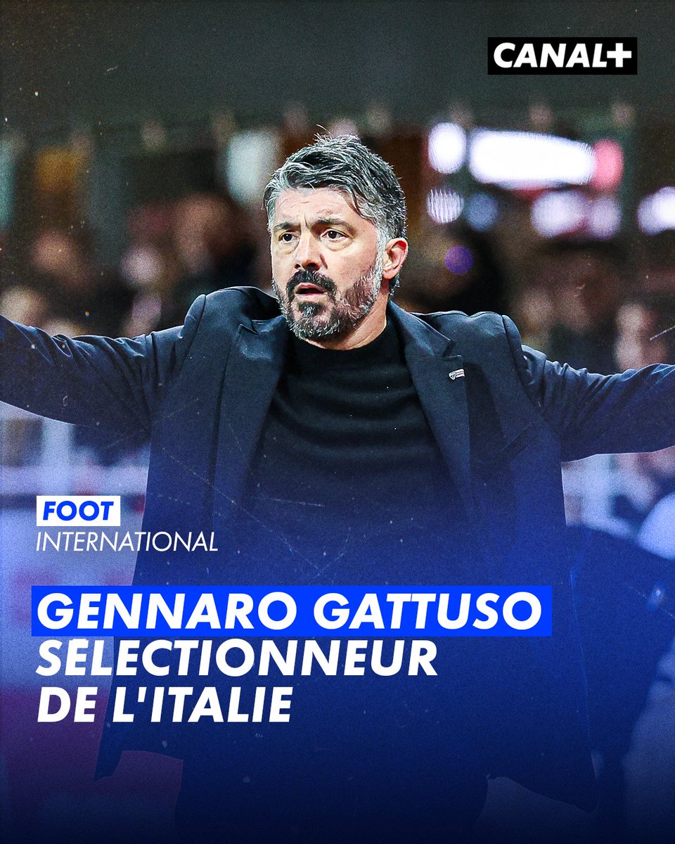 Gattuso a été nommé sélectionneur de l'Italie, il remplace Luciano Spalletti 🇮🇹