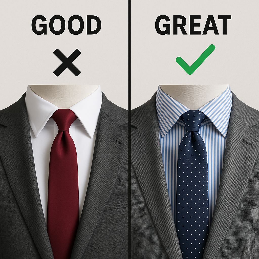 LaModeMens1's tweet image. 📚 Style Tip: Pair a patterned tie with a solid shirt for balance and boldness

🏷️ #StyleSmart #MixAndMatch #TieTips