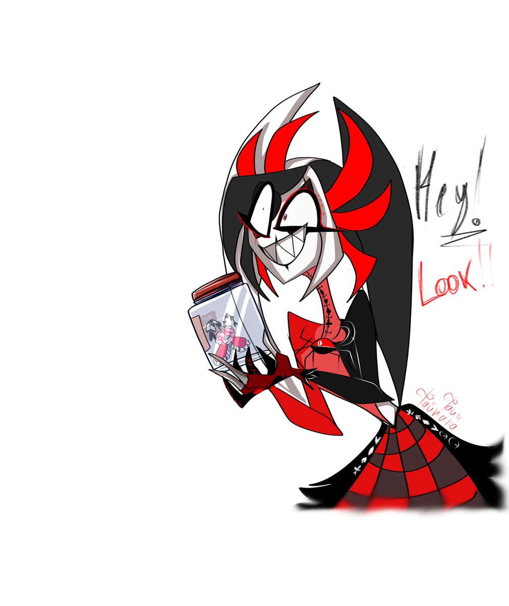 FajnaF17064's tweet image. Hey guys, I made this art with my OC and Val. you can draw your character or any other next to mine and the shaft in the bank.I hope it's fun \^♡^/
#hazbinhotel #HazbinHotelOC #HazbinHotelValentino
Yes, yes Val is still in the bank