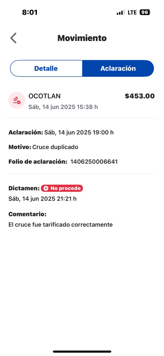 ppcapetillo's tweet photo. @tagpasemx @Profeco me ayudan a explicar cómo es que me cobran por duplicado un cruce, mismo día , misma hora, misma caseta, con dos tarifas diferentes , y encima cuando hago la reclamación me dictaminan el reembolso como improcedente 

Acaso mi auto es transformer ??? Es un robo https://t.co/bxVAmvW5Wa
