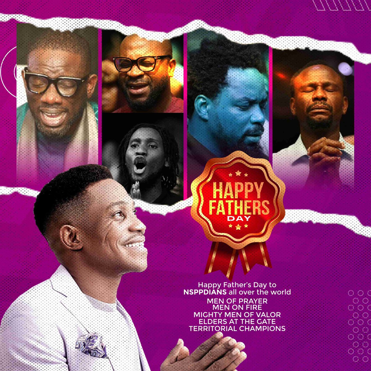 When we celebrate our Men on The Altar of Fire we truly celebrate:
🔥Men of Prayer 
🔥Men on Fire
🔥Mighty Men of Valor 
🔥Elders at the Gate
🔥Territorial Champions

Thank you for holding it down on all fronts and your firm resolve to command your households in the fulfillment