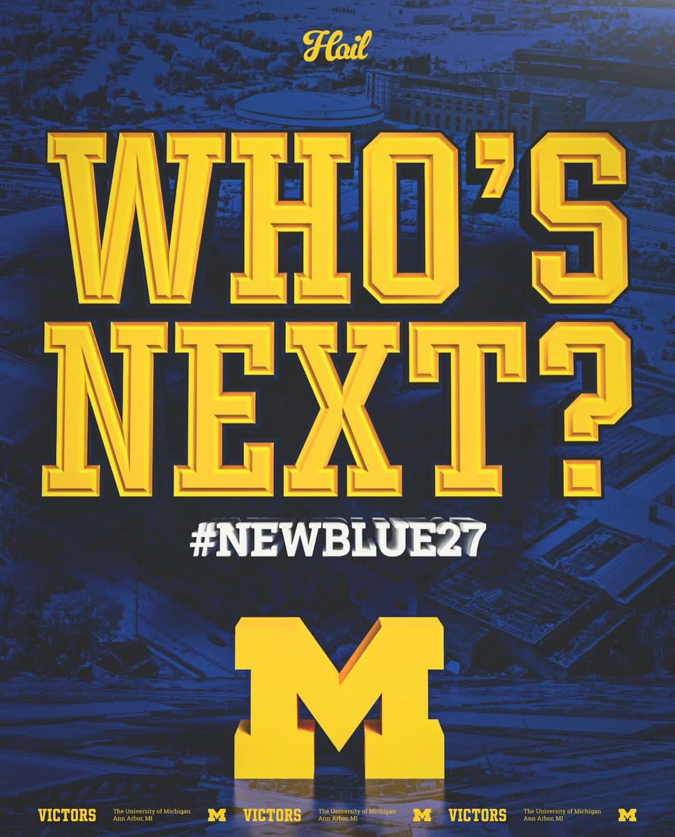 Class of 2027, make Michigan your home!! 

#GoBlue #NewBlue27
