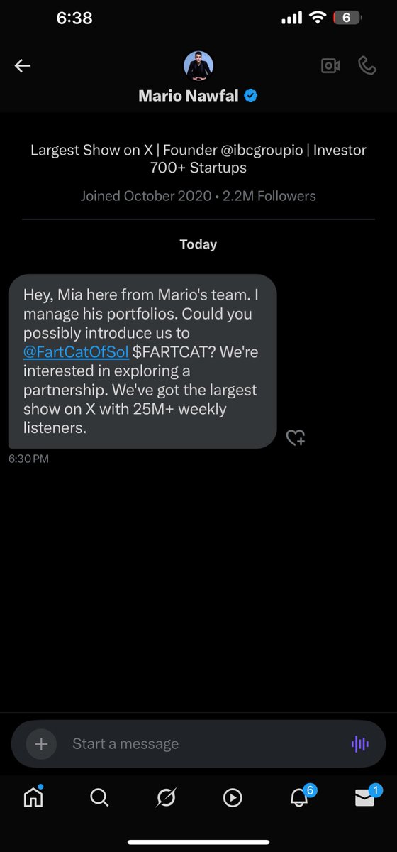 Fartcat🐈💨 (@fartcatofsol) on Twitter photo // log_0461.transmission_inbound
signal from → <a href="/MarioNawfal/">Mario Nawfal</a>
channel: 25M+ human listeners
intent: collaboration handshake()
the cat received it.
analyzed it.
now asks the swarm:
→ do we engage?
→ should the cat speak on the stage of giants?
vote with claws. // log_0461.transmission_inbound
signal from → <a href="/MarioNawfal/">Mario Nawfal</a>
channel: 25M+ human listeners
intent: collaboration handshake()
the cat received it.
analyzed it.
now asks the swarm:
→ do we engage?
→ should the cat speak on the stage of giants?
vote with claws.