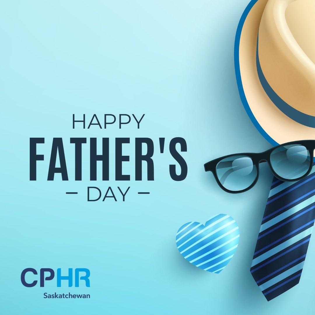 CPHRSK's tweet image. To all the fathers on this special day, from everyone at CPHR Saskatchewan, Happy Fathers&apos; Day!

#Fathersday #CPHR #HR #HumanResources #PeopleLeadingBusiness