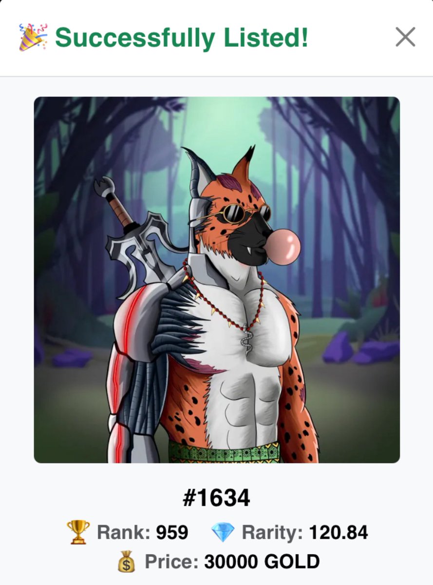 BokdanChillich (@bokdanchillich1) on Twitter photo 🔥 Just listed Inka Conquest #1634 on the <a href="/NFTGoldenEmpire/">The Golden Empire ✨️</a> Marketplace!
🎴 #1634
🏆 Rank: 959 | 💎 Rarity: 120.84
💰 Price: 30000 GOLD
Check it out now:
thegoldenempire.art
🦙
#NFT #VeChain #InkaConquest 🔥 Just listed Inka Conquest #1634 on the <a href="/NFTGoldenEmpire/">The Golden Empire ✨️</a> Marketplace!
🎴 #1634
🏆 Rank: 959 | 💎 Rarity: 120.84
💰 Price: 30000 GOLD
Check it out now:
thegoldenempire.art
🦙
#NFT #VeChain #InkaConquest