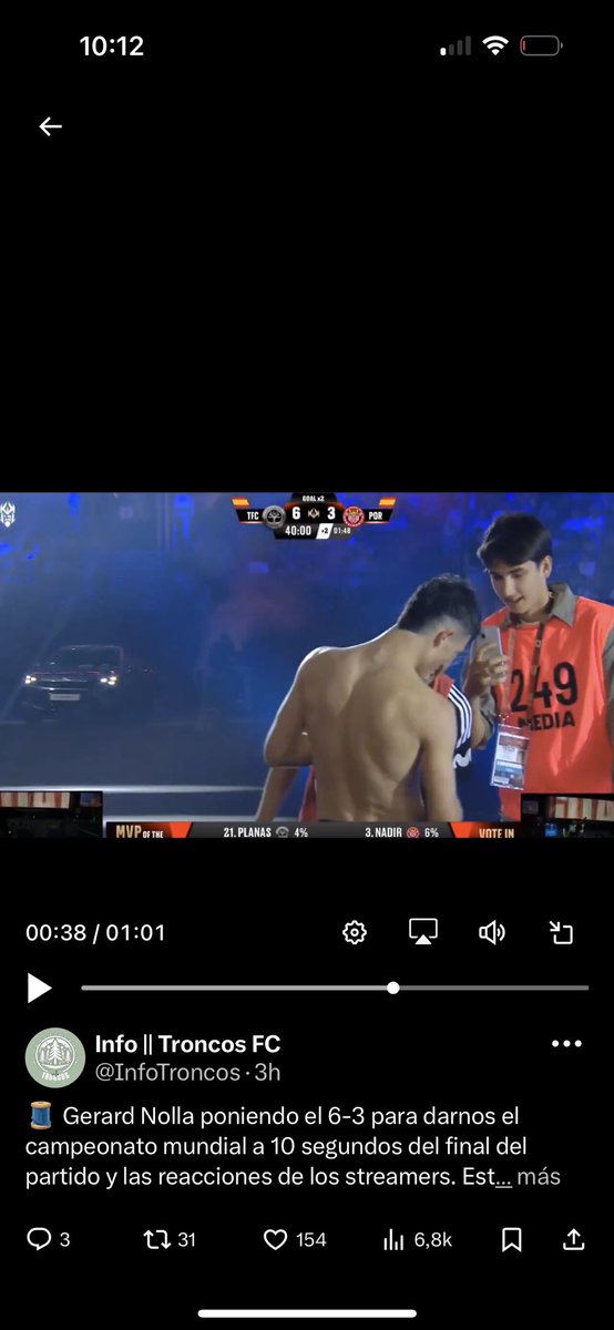 Necesitamos el video que grabó el 249 😢🌟💚