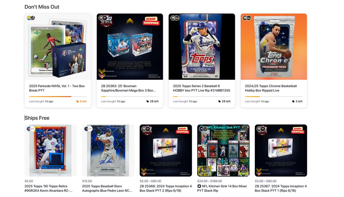 sports_district's tweet image. Happy Father's Day to all dads who collect!
district.net/c/sports-cards…
Get $5 off your 1st purchase, break spot, or PC Card on a District-powered sports card marketplace with code
FATHERSDAY
at checkout, today only ⤵️