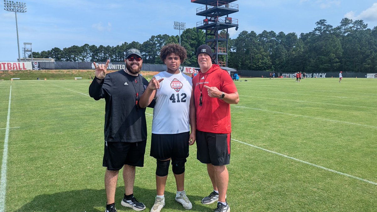 Big baby (@ephraim_holmes_) on Twitter photo Thank you <a href="/Coach2J/">Coach Garett Tujague</a> and <a href="/CoachGreeneOL/">Brian Greene</a> for the private workout <a href="/PackFootball/">NC State Football</a> can’t wait to be back for a game!!!
<a href="/CoachSimmons_/">Coach Simmons</a> <a href="/PHSFBRecruiting/">PalisadesFB Recruiting</a> <a href="/SpaceCoachOL/">Coach Space</a> <a href="/PrepRedzoneNC/">Prep Redzone North Carolina</a> <a href="/nchssportspage/">NC HIGHSCHOOL SPORTS PAGE</a> <a href="/NPCoachJeff/">Jeff@nationalpreps.com</a> <a href="/NCStateRivals/">Jacey Zembal</a> <a href="/StateCoachD/">Dave Doeren</a> Thank you <a href="/Coach2J/">Coach Garett Tujague</a> and <a href="/CoachGreeneOL/">Brian Greene</a> for the private workout <a href="/PackFootball/">NC State Football</a> can’t wait to be back for a game!!!
<a href="/CoachSimmons_/">Coach Simmons</a> <a href="/PHSFBRecruiting/">PalisadesFB Recruiting</a> <a href="/SpaceCoachOL/">Coach Space</a> <a href="/PrepRedzoneNC/">Prep Redzone North Carolina</a> <a href="/nchssportspage/">NC HIGHSCHOOL SPORTS PAGE</a> <a href="/NPCoachJeff/">Jeff@nationalpreps.com</a> <a href="/NCStateRivals/">Jacey Zembal</a> <a href="/StateCoachD/">Dave Doeren</a>