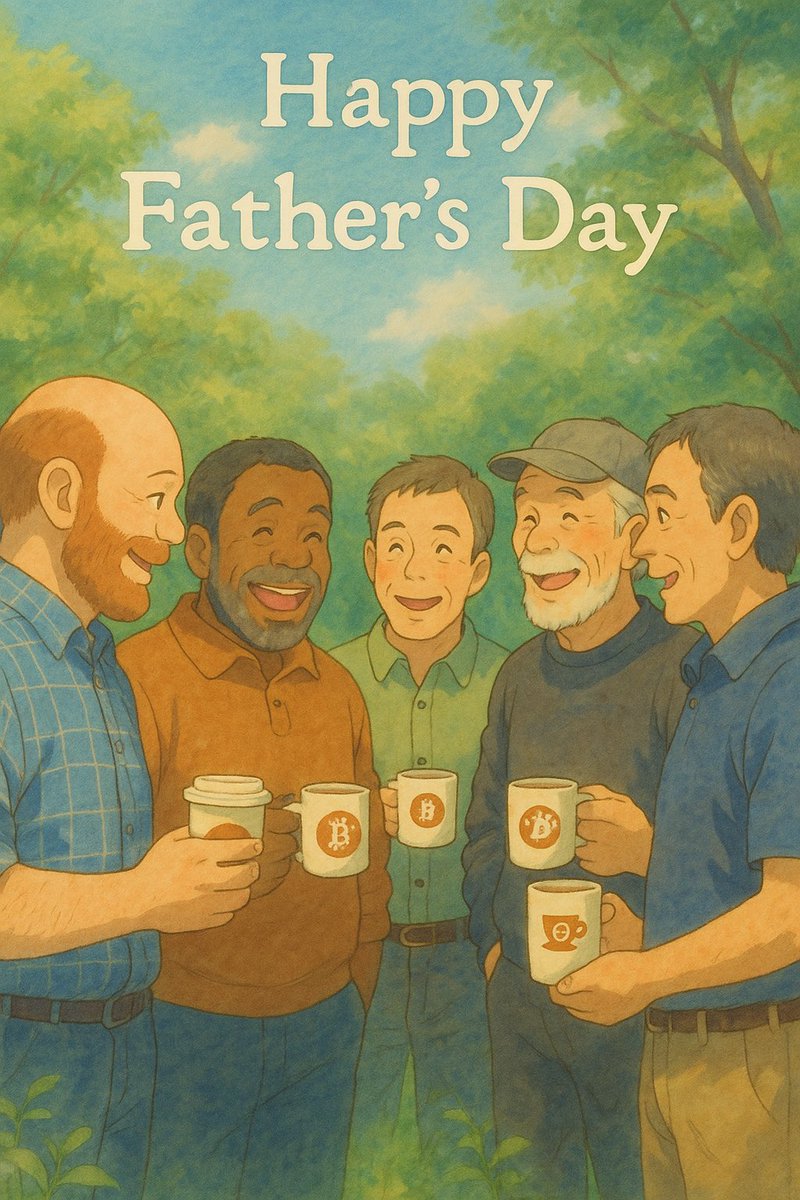 coffeecoinlabs's tweet photo. On behalf of the entire #coffeecoin team and community - we wish all those celebrating today a very happy Father’s Day! 

We are roasting and raising a brew to all the special dads out there! 

#coffee #FathersDay2025 #news https://t.co/AAuV9NHxRw