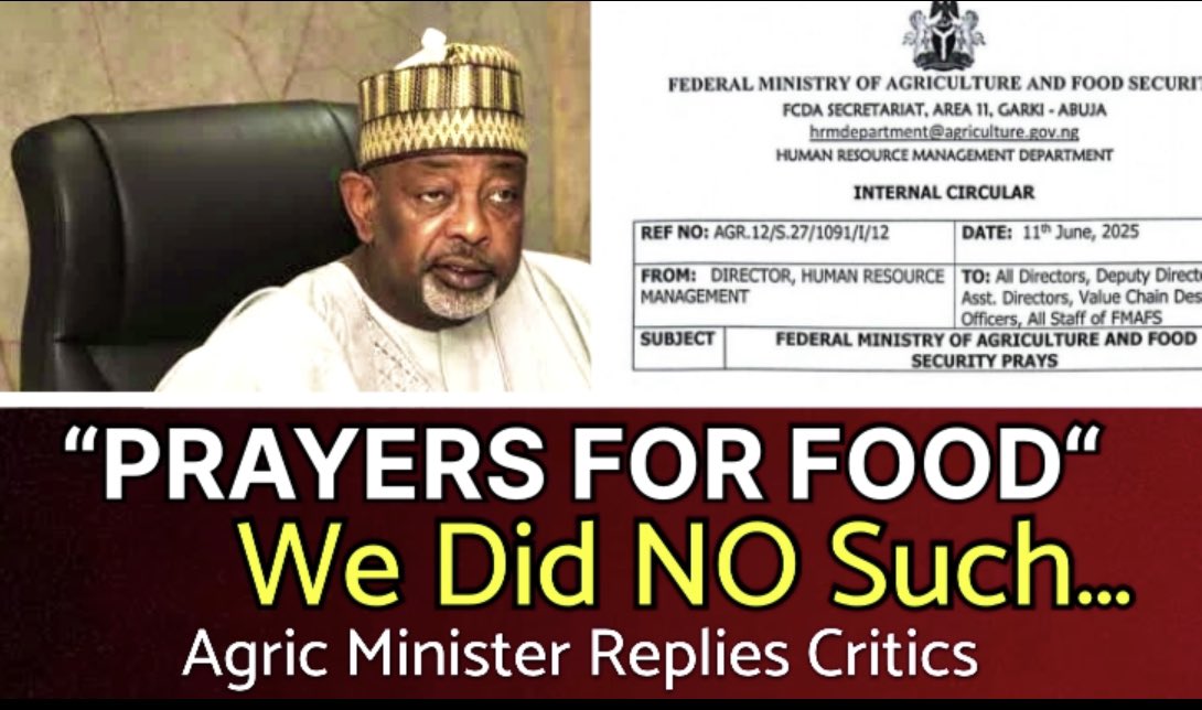 ✅ Prayer For Food Agric Minister Clarifies
✅ Pray For Benue Today. Over 100Killed  Reports Annesty Int. 

youtu.be/qleFtGsF0dc?si… <a href="/officialABAT/">Bola Ahmed Tinubu</a> <a href="/BwalaDaniel/">D. H Bwala</a> <a href="/SenatorAKyari/">Sen. Abubakar Kyari, CON</a> #controltv