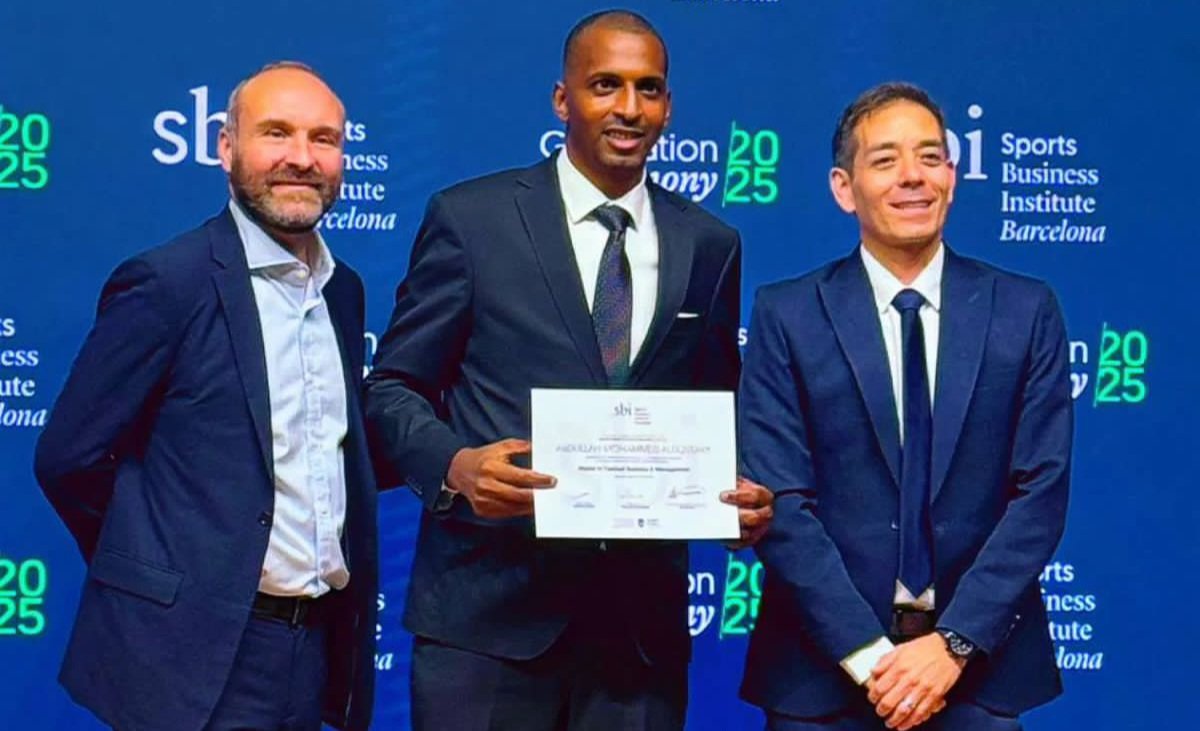 #صحيفة_الكاس
SBI تؤهّل البركة والزوري والمطيري بماجستير إدارة أعمال كرة القدم -  al-kas.com/143376/