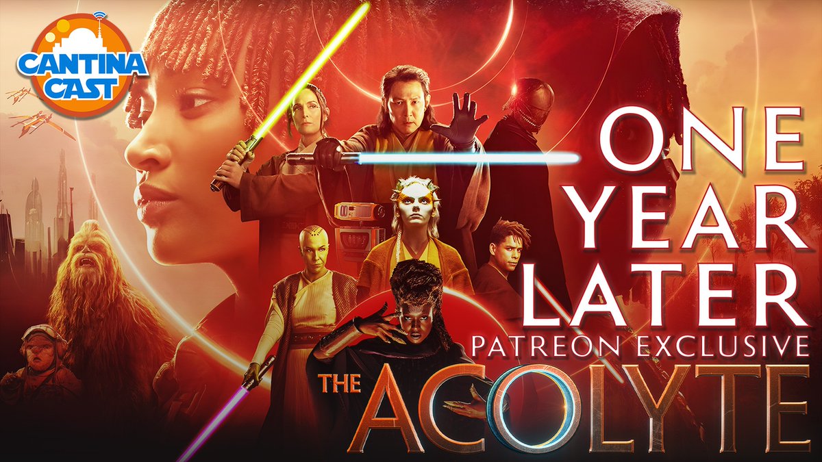 Albert and Jonesy continue their One Year Later tradition as they revisit perhaps the most polarizing Star Wars series to date, The Acolyte! Exclusively on Patreon!

LIVE Monday, June 16, at 9 PM CT!

cantinacast.com/patreon