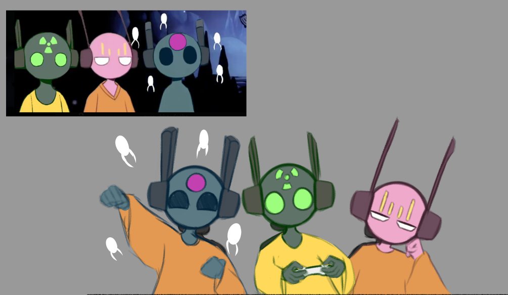 Syncinfl0ow's tweet image. The iterator streamer trio @EaterOfUranium @GOD__BYE
#rainworld