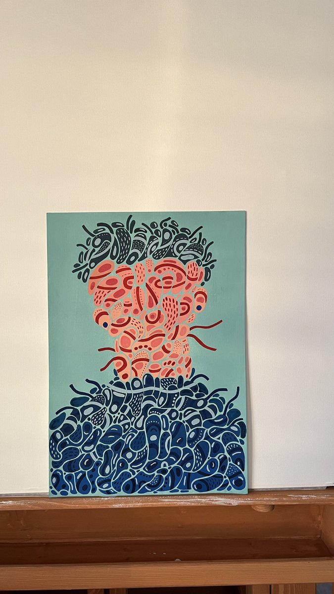 gn 
———————————————————

Roots of Emotion 
What holds us, grows within 

1/1
77 XTZ 
Gouache on paper