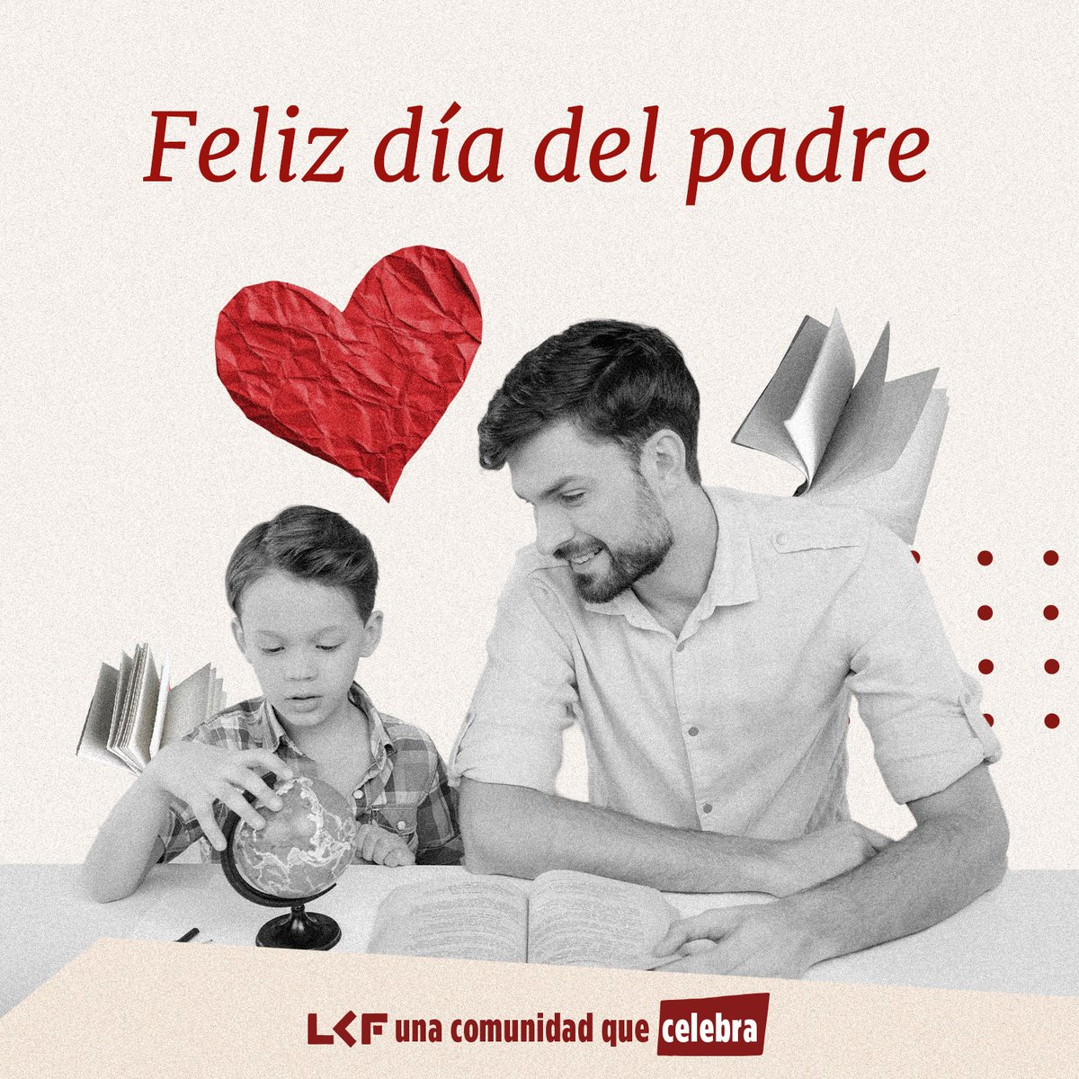 Para quienes comparten historias, tiempo y sabiduría. 

Este Día del Padre celebramos a quienes leen en voz alta, prestan sus libros favoritos y enseñan con el ejemplo. Porque acompañar también es abrir mundos a través de las páginas.

#LCF #SigamosLeyendo #UnaComunidadQueCelebra