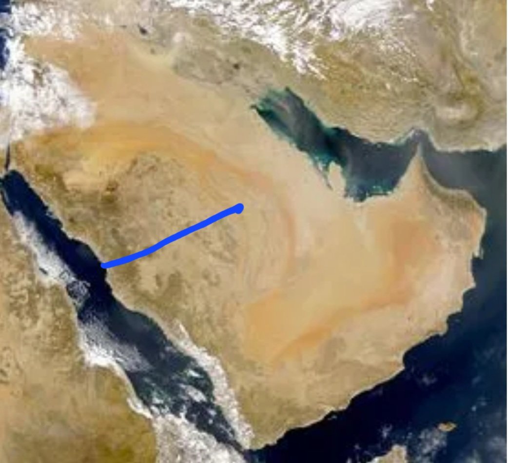 olayanm's tweet photo. @MEWA_KSA 
@swa_gov 
@RCRCSA 
في ظل التوترات المتكررة بين الحين والآخر في منطقة #الخليج_العربي أليس من الضرورة التفكير بربط المناطق الوسطى #للمملكة بشريان مياه رديف من #البحر_الأحمر . https://t.co/HrRuSJnmJX
