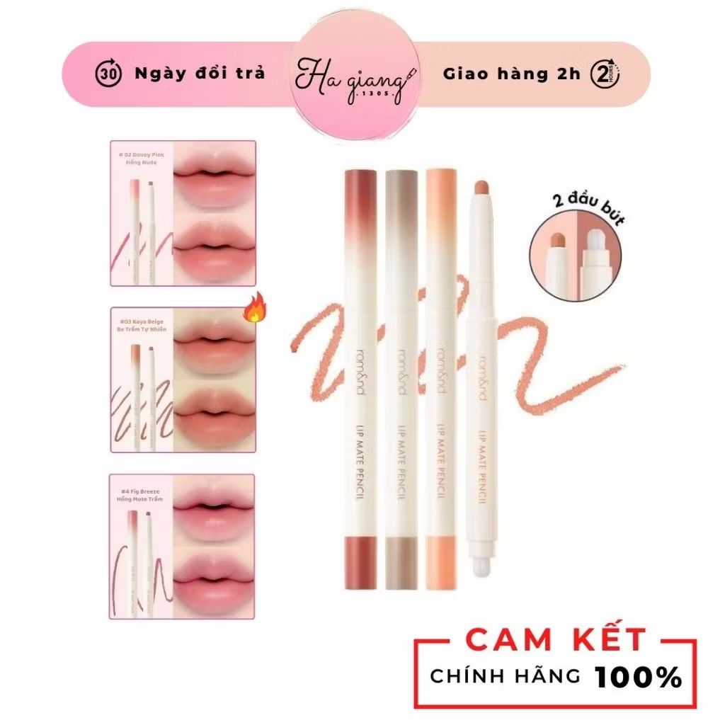 Trc46161937's tweet photo. Xem ngay Son Bút Chì Kẻ Viền Môi Romand Lip Matte Pencil 2 Đầu dạng kem, dễ tán đề, tạo lớp finish bán lì, che phủ sắc môi với giá ₫160.000 - ₫179.000. Mua ngay trên Shopee! https://t.co/pp9r82qRCa https://t.co/h5YzsNoXvZ