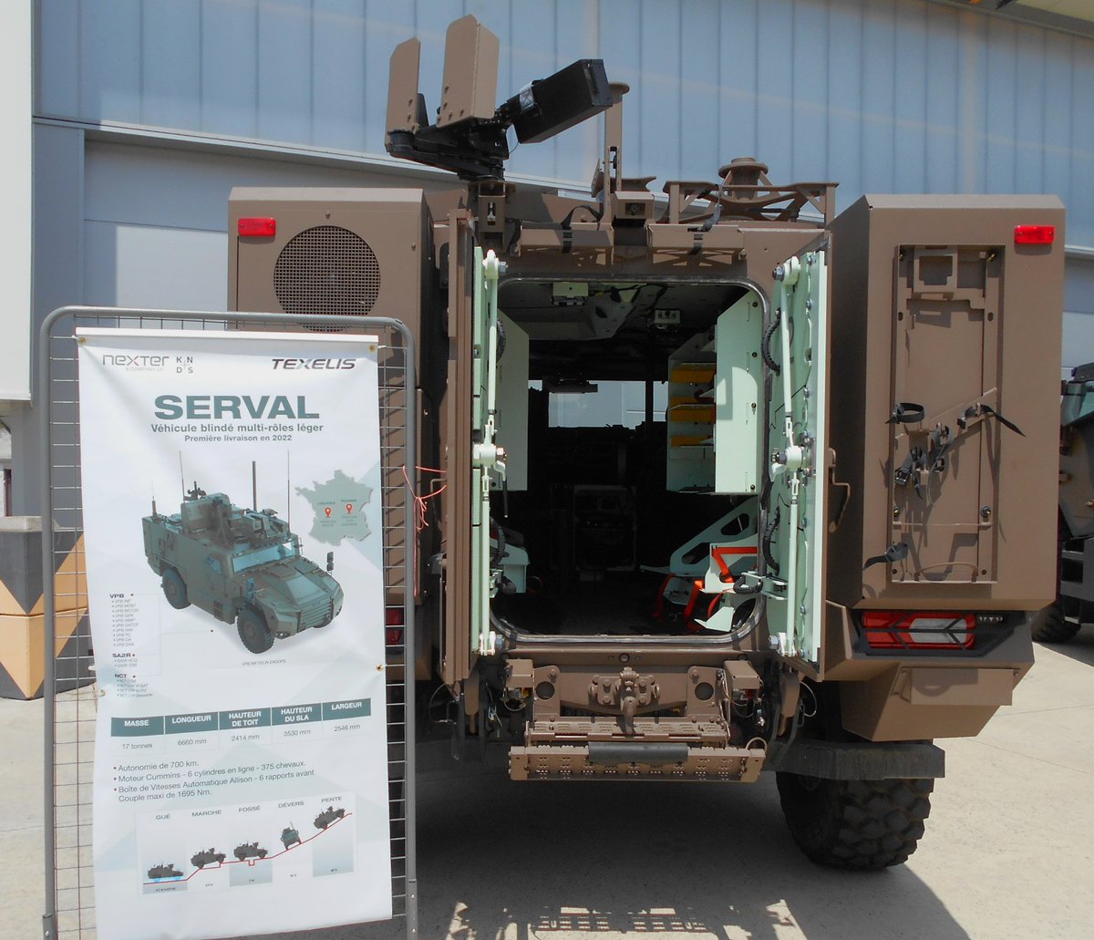 pascalbtr's tweet image. #JPOEMB25 - #SCORPION !
3) #Serval, une version #MMP avec des râteliers pour les munitions