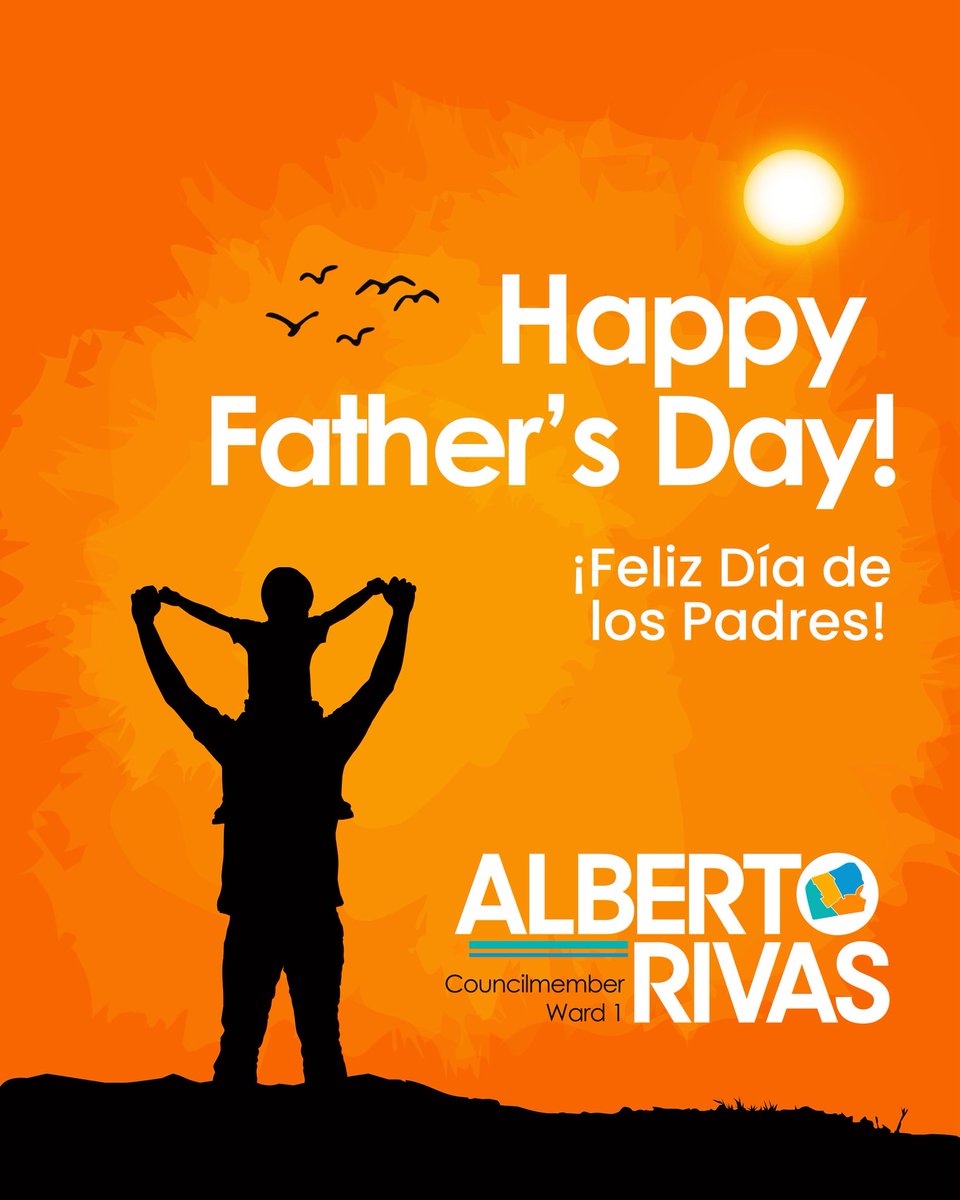 albertorivas's tweet photo. Happy Father’s Day!

¡Féliz diia de los Padres!

¡Pa’ lante! 🧡 https://t.co/RiUrnxAmB6