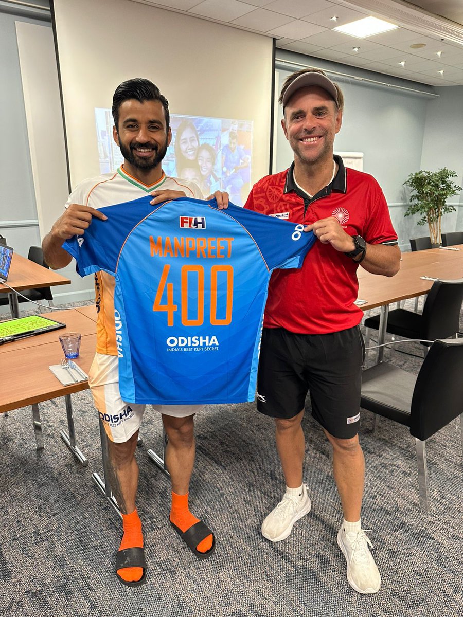 Rahul Trehan (@imrahultrehan) on Twitter photo Congratulations to our double Olympic medalist & the face of Indian Men's Hockey <a href="/manpreetpawar07/">Manpreet Singh</a> on achieving another milestone of completing 400 international matches. Keep rising brother. ✌️✌️ Congratulations to our double Olympic medalist & the face of Indian Men's Hockey <a href="/manpreetpawar07/">Manpreet Singh</a> on achieving another milestone of completing 400 international matches. Keep rising brother. ✌️✌️