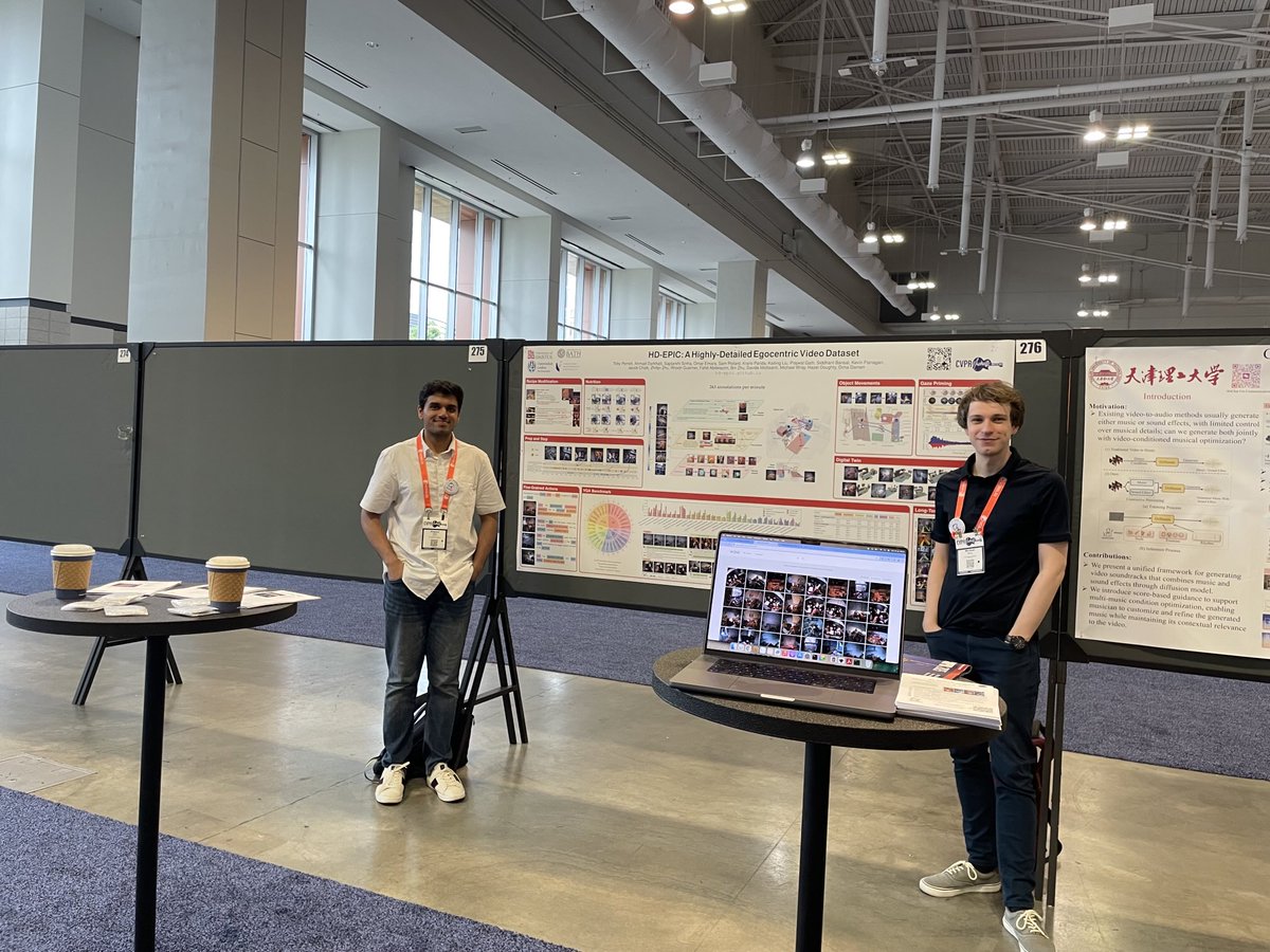 Last chance to get to know about HD-EPIC ⁦<a href="/CVPR/">#CVPR2026</a>⁩ this morning.
We’re at poster #276 with a nice search demo to explore our dataset!
#CVPR2025
