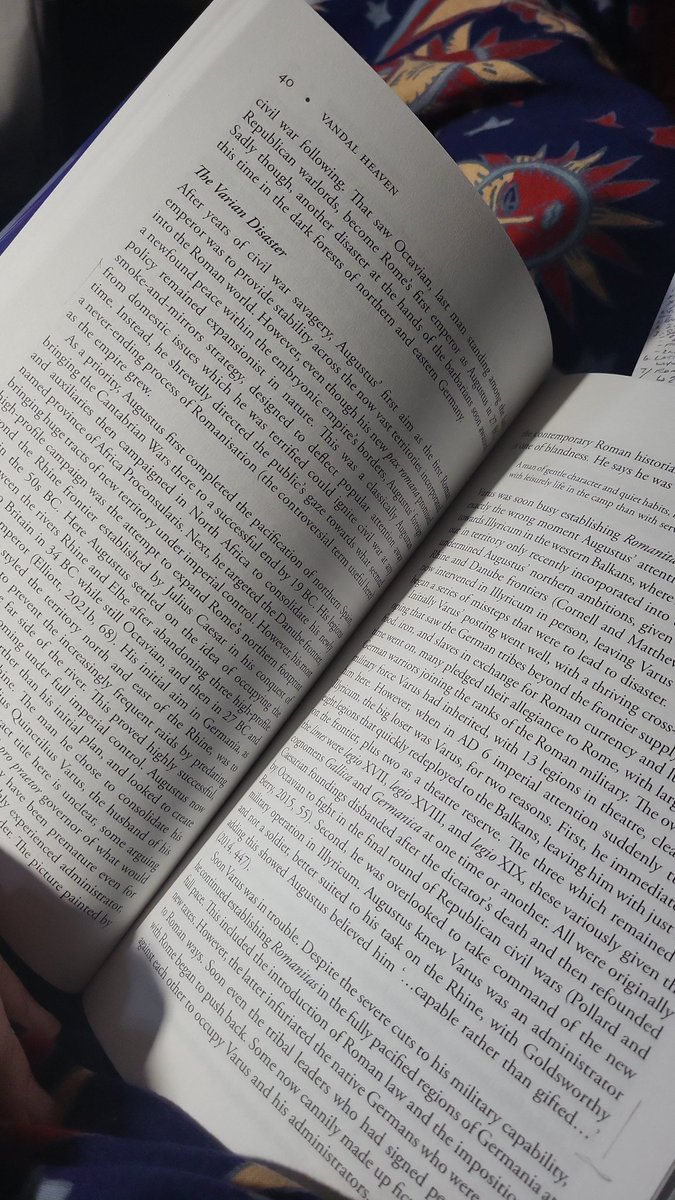 Ritterton's tweet photo. 1st in this morning's #onehourreads is #VandalHeaven by Doc @SimonElliott20 and we are getting an overview of one of Rome's greatest defeats, the Varian Disaster as Doc refers to ot. Let's proceed with more caution than Varus!
Book published by @casematepub
#onehourread https://t.co/fbIfpblkEX