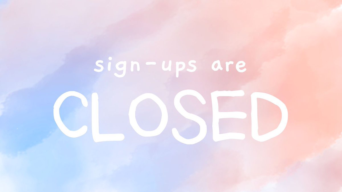 aywfest's tweet photo. SIGN-UPS are closed! 
thank you to everyone who signed up 💫 you will receive an email with your assignment on the 20th https://t.co/tnfyWgBZwT
