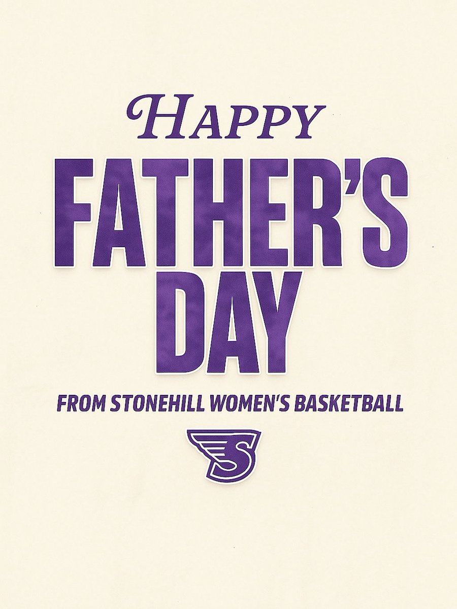 StonehillWBB's tweet image. Wishing all the dads a very happy Father’s Day 💜