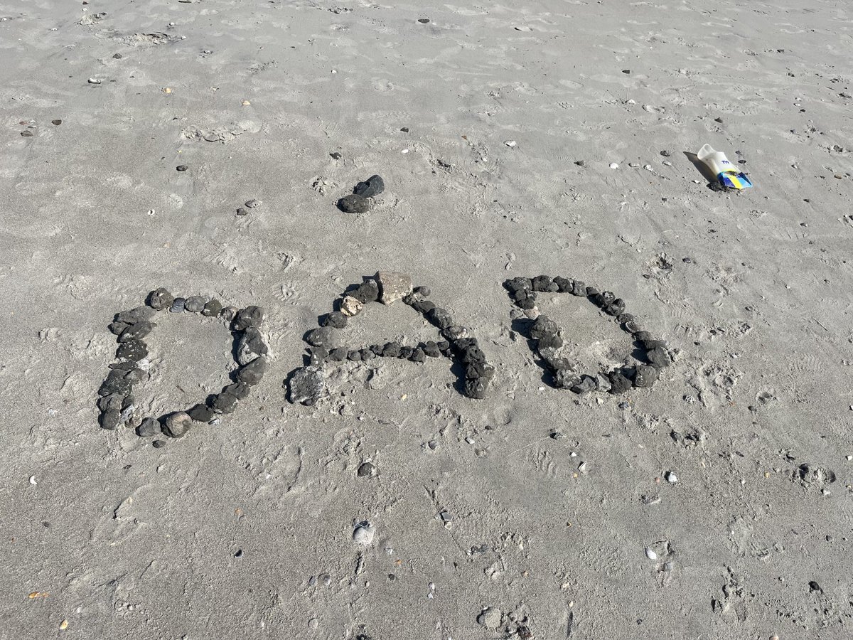 Mary and I saw this on our walk on Myrtle Beach this morning. It is self explanatory. Happy Father’s Day to all Fathers!