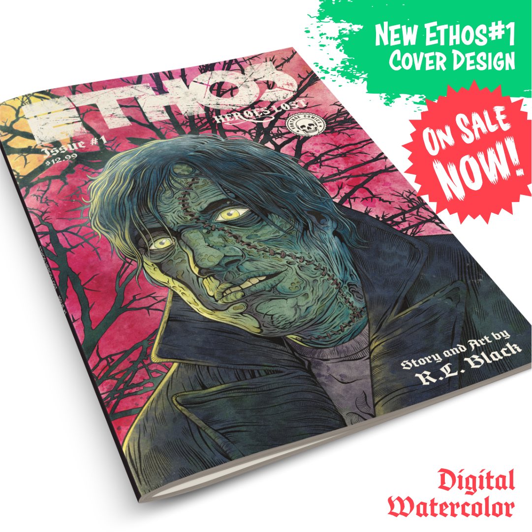 rlblackink's tweet image. 🔥 Ethos: Heroes Lost is BACK with a stunning new look! 🚨 The latest edition features a dynamic digital watercolor cover that brings even more life to the world of Ethos and its undead protagonists. #HorrorArt
vantagecomics.com/product-tag/et…