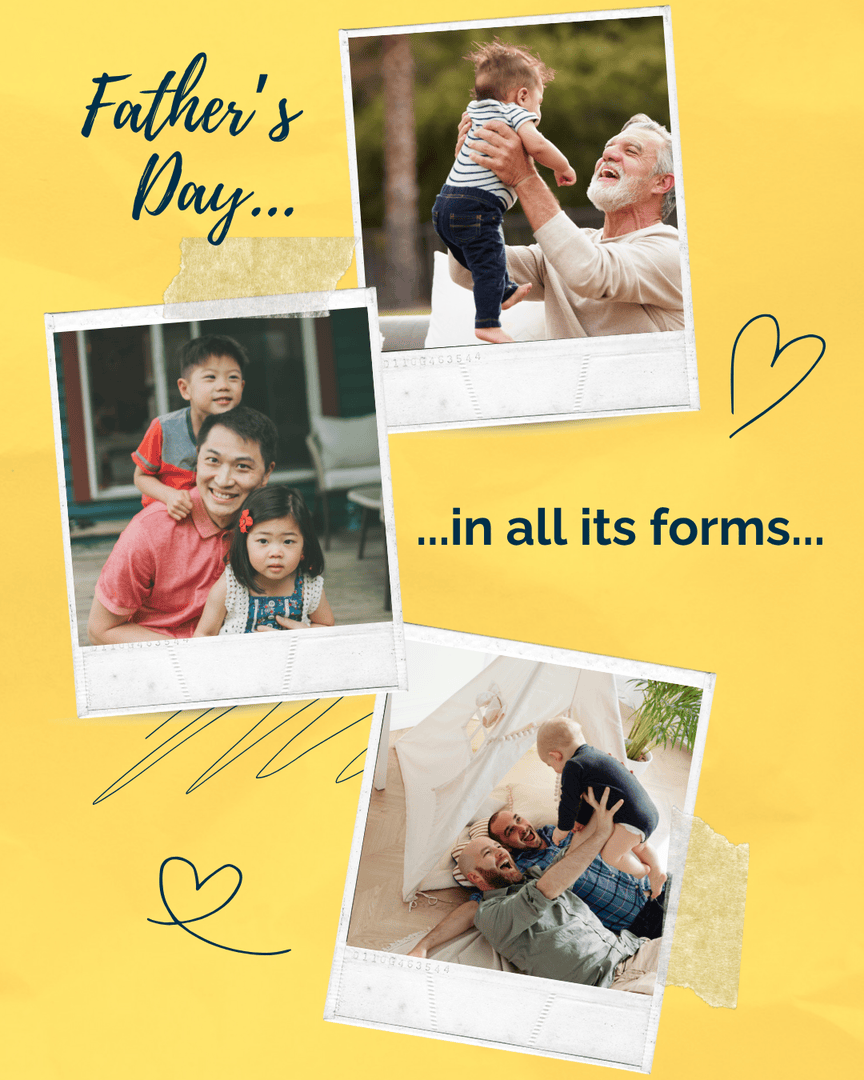 💙 Today we honour Father’s Day in all its forms—celebrating dads, stepdads, grandfathers, chosen fathers, single parents, and those who carry the memory of a father or child in their hearts.
