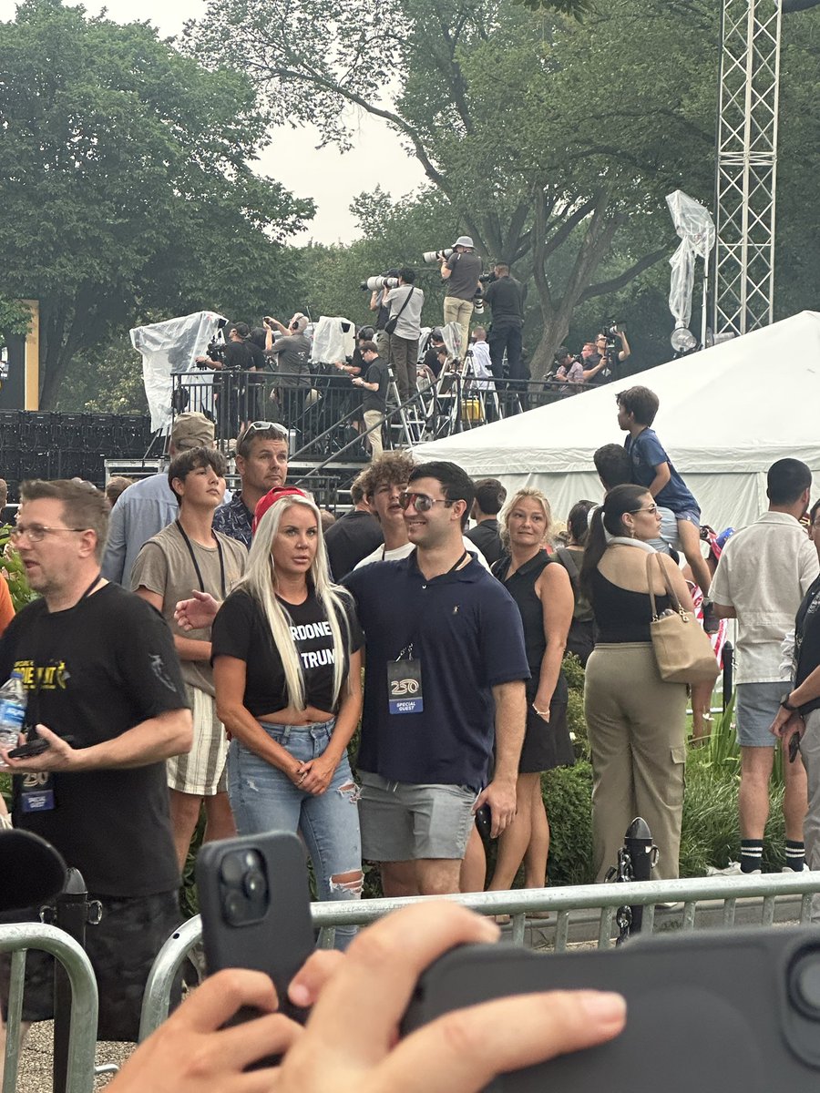 I only have one frustration with the Trump parade really. I watched veterans with no legs have a hard time viewing the parade, yet these two grifters barely watched the parade because they were too busy taking pictures and showing their face to the crowd behind them. 
Shame