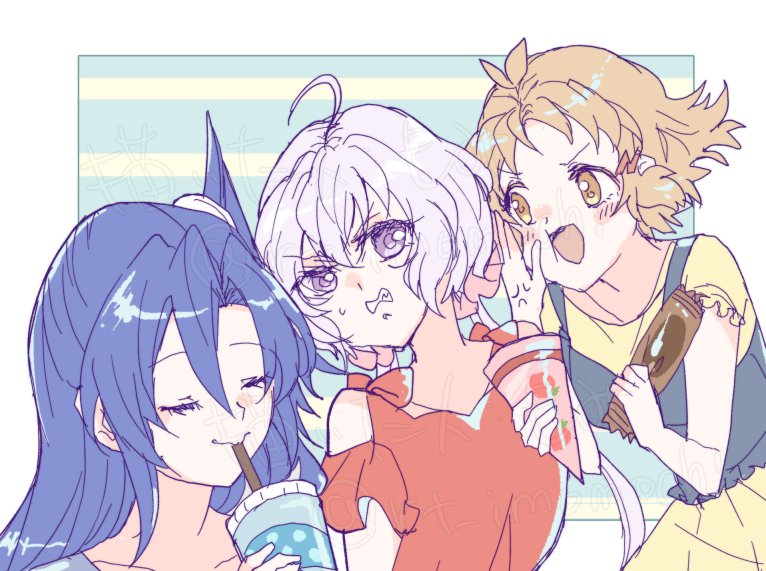 風鳴翼 ,立花響 ,雪音クリス 「そろそろ暑くなるんですってねぇ」