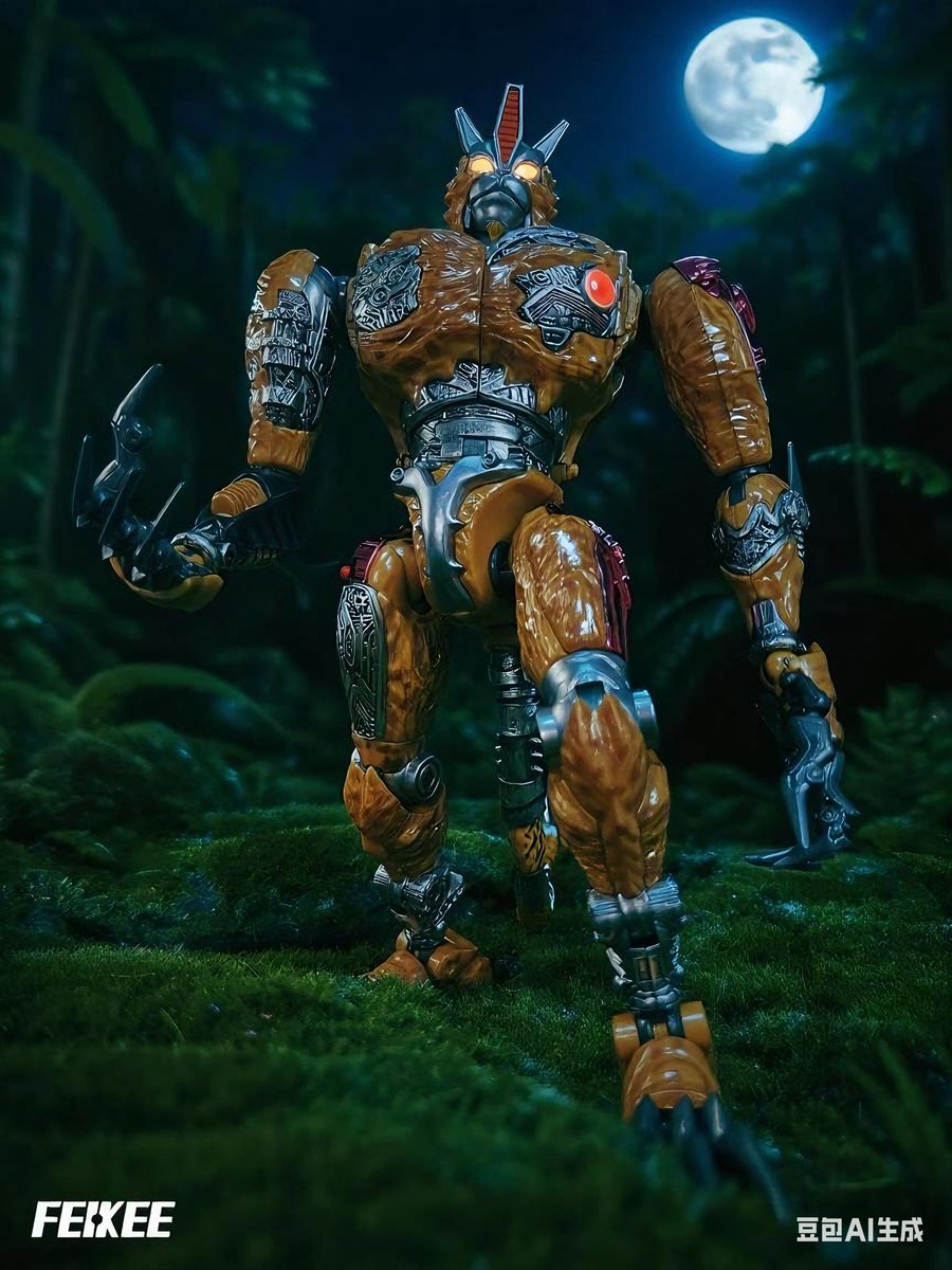 bigDriver994's tweet photo. I used Doubao AI to add a background to my model photos, and the effect was pretty good.

#Transformers #toyphotography #BeastWars 
#トランスフォーマー https://t.co/xIQXkQwijL