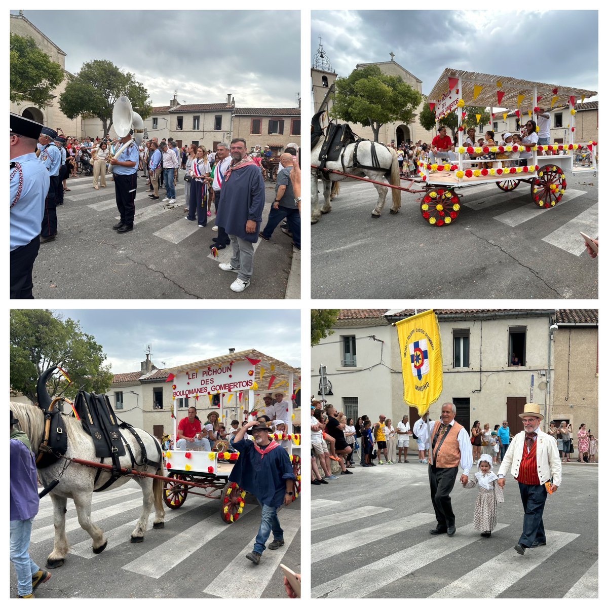 La cavalcade du groupe St Éloi de Château Gombert s'est déroulée ce matin . De nombreux spectateurs s'étaient pressés pour assister à cette belle fête populaire célébrant nos traditions provençales . Notre CIQ a défilé aux couleurs de son char #Marseille
