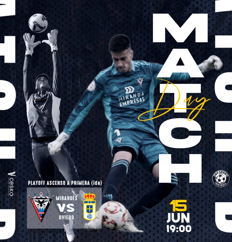 invsport's tweet photo. Matchday!! ⚽️🧤
🙍‍♂️ Ale Gorrin
🆚 @CDMirandes vs @RealOviedo 
🕘 19:00
🏆 Final Playoffs ascenso @LaLiga 
#invsportplayer #alegorrin #playoffs #MirandesOviedo #matchday https://t.co/ofix4Byj4e