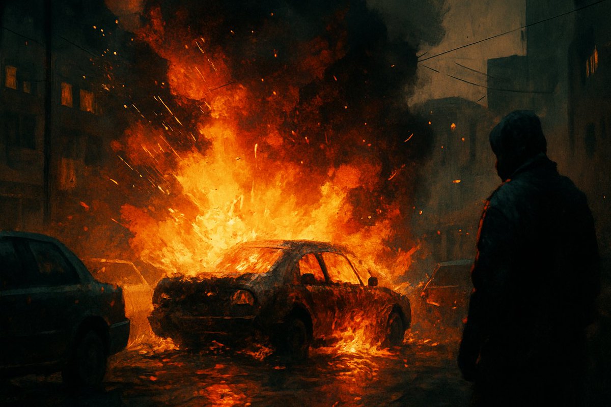 CoateDan's tweet photo. ๐จ TEHRAN UPDATE
Cars are exploding.
This isnโt random. Itโs surgical.
Mossadโs in the shadowsโpulling threads.
Iranโs regime is breaking from the inside out.
Stay tuned.
#Iran #Tehran #Mossad #MiddleEast #IntelOps https://t.co/4gS8dgLQK5