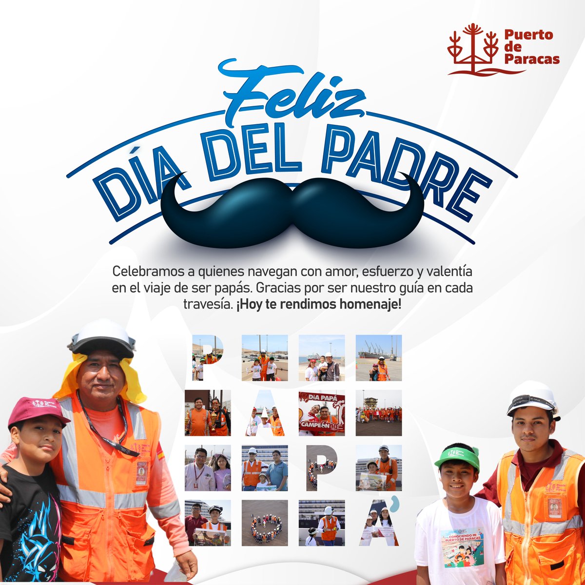 TPParacas's tweet photo. 💙 Desde el corazón del Puerto de Paracas… ¡Feliz Día del Padre! 🚢

Hoy honramos a esos hombres que, como el mar, saben ser fuerza y calma a la vez.

#DíaDelPadre #PuertoDeParacas #GraciasPapá #AmorInfinit https://t.co/orqrqE27L8