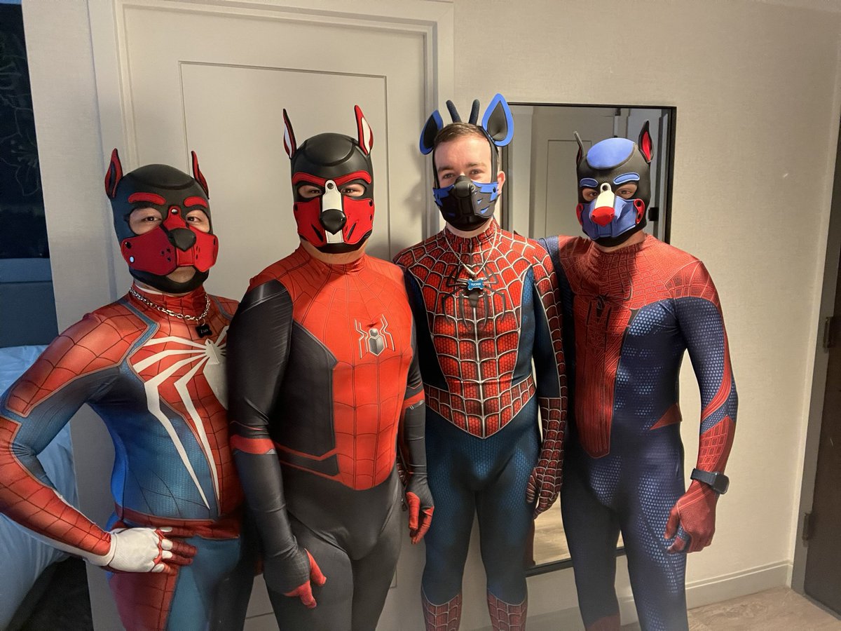 PupBoyko's tweet photo. With great power comes…. 
Even greater pride!
🏳️‍🌈🕸️❤️🧡💛💚💙💜

#WorldPride2025 #WorldPrideDC

@endearedingear 
@pupboytucker 
@PupClutch_29 https://t.co/JGBxSzG6mx