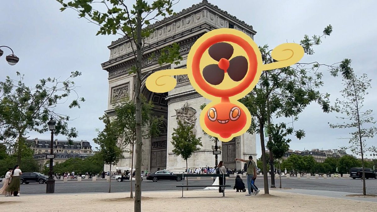 ¿Visteis ese remolino curioso? ¡Rotom Ventilador fue avistado girando por las calles de París! 🍃⚡

Si lo habéis divisado, compartid vuestra visión con una #GOsnapshot.

#PokemonGOFest2025
