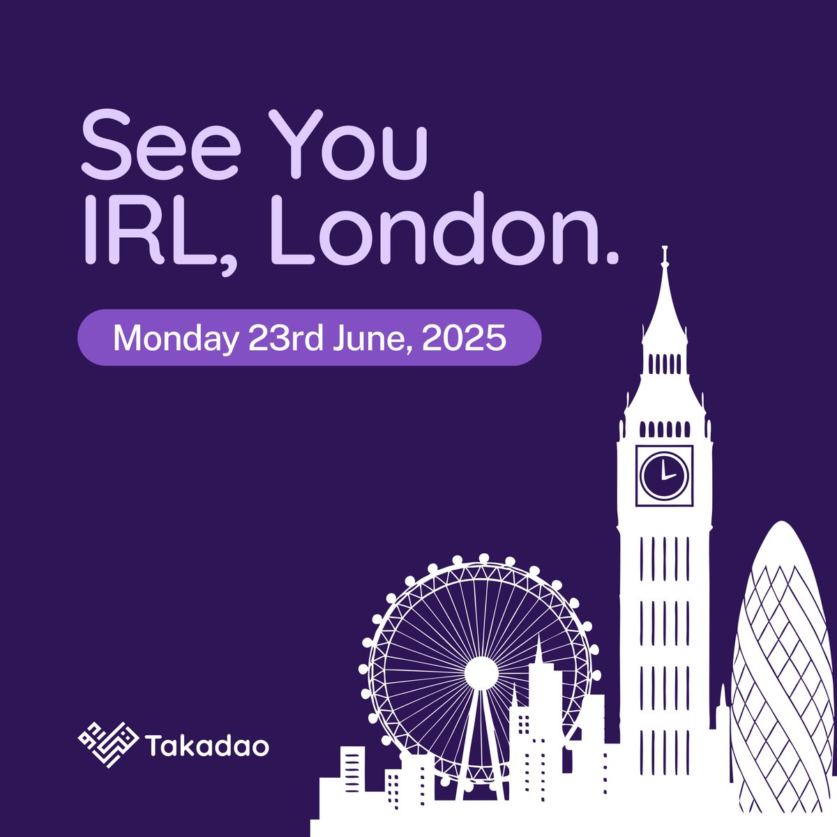 London fam, we’re coming to you!

Get front-row seats to The LifeDAO (TLD), the future of community-owned finance.

Meet the Takadao team IRL, ask your burning questions, and get an exclusive first look at what’s next.

📆 Monday, 23rd June 2025
⏰ 18:00 – 20:00 BST
🔗 Seats are
