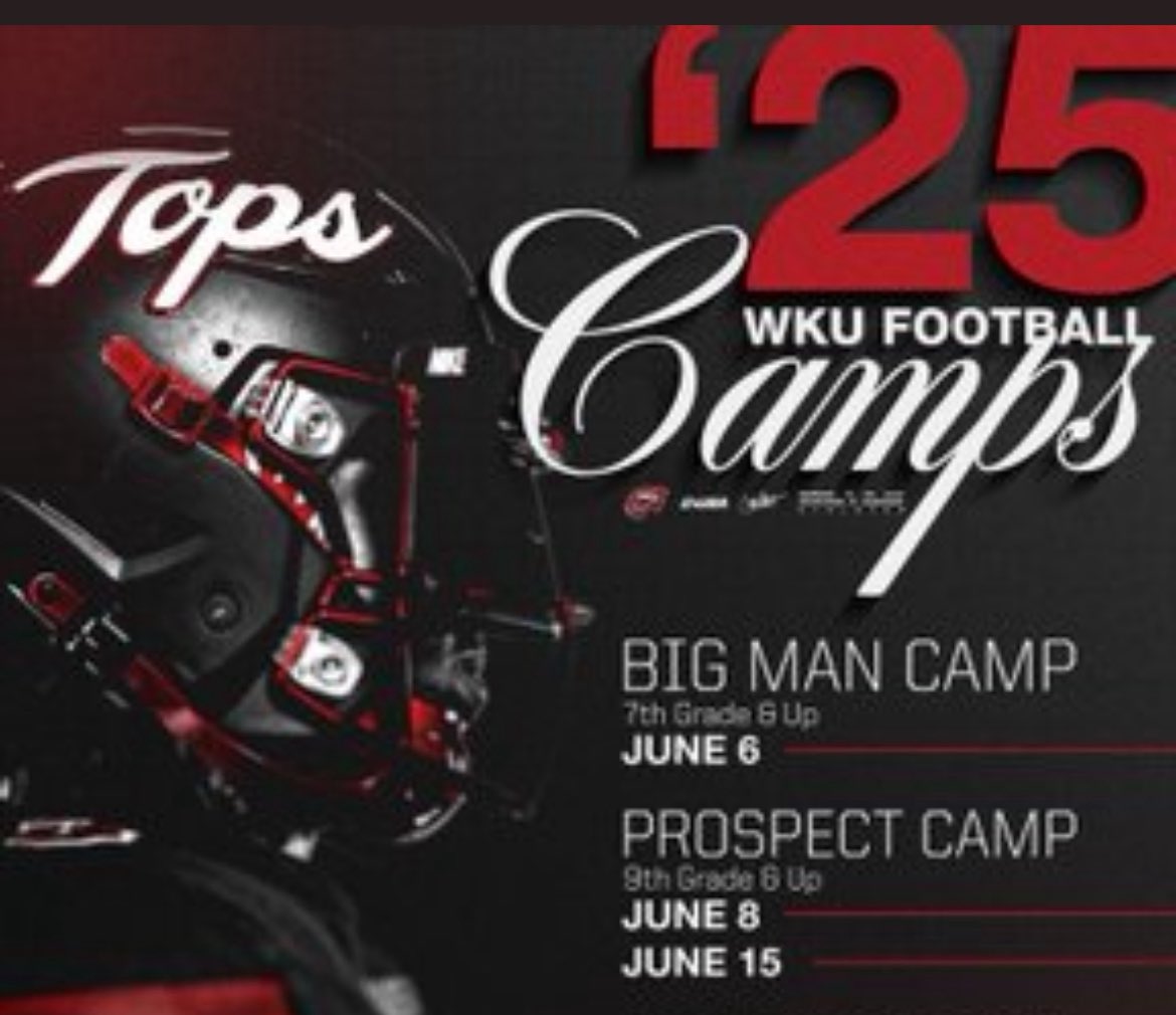 CarterT77's tweet image. Headed up to WKU for camp to show my skills today. @coach_wwright @WKUFootball @CoachRocBatten @coachsouth_ @JPIIKnightsFB @Coach_Helton @CoachBernardi74